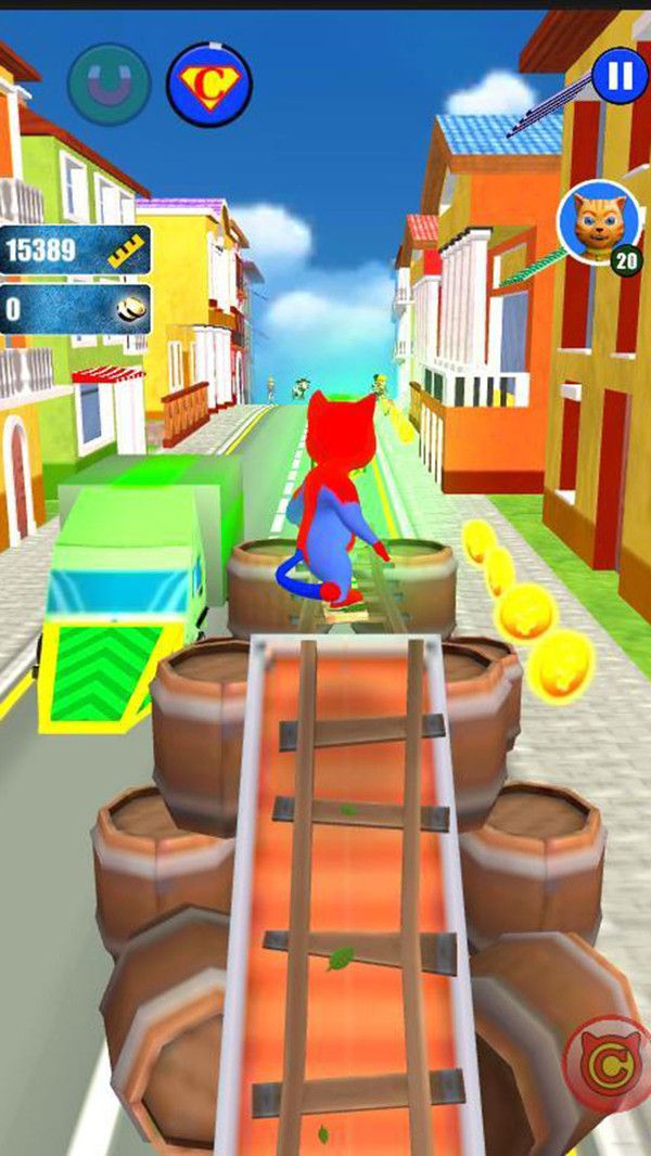 超级英雄猫酷跑游戏图3