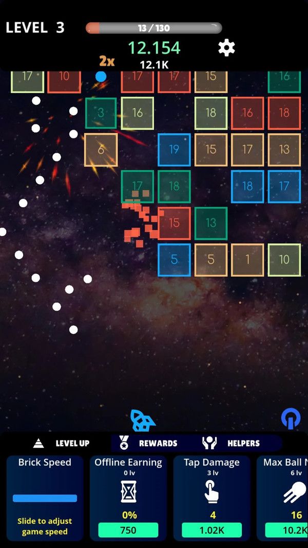 宇宙打砖块游戏图2