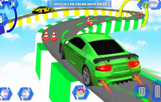 彩色汽车轨道游戏图1