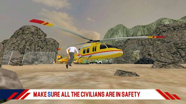 消防直升机救援游戏图1