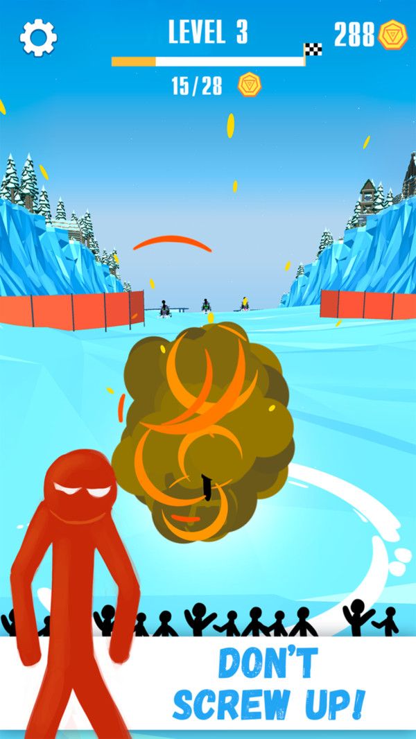火柴人雪橇赛游戏图2