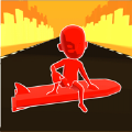 三维彩色冲浪板游戏