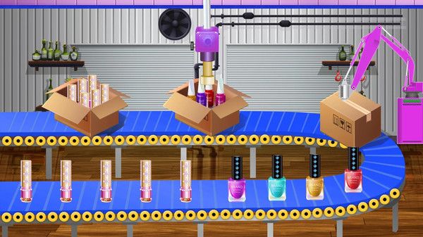 女生指甲油和唇膏工厂游戏安卓版图片1