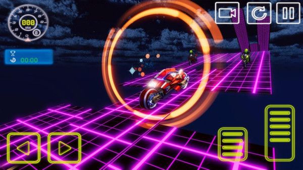 霓虹摩托车特技赛车游戏安卓版图片1