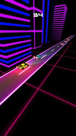 Night Rider Cyberpunk Racer游戏图2