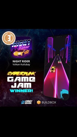 Night Rider Cyberpunk Racer游戏安卓版图片1