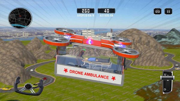 无人机救护车模拟器2024游戏安卓版图片1