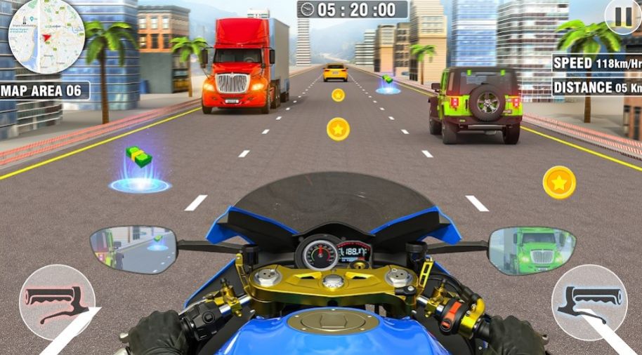 公路摩托车骑手驾驶安卓版图1