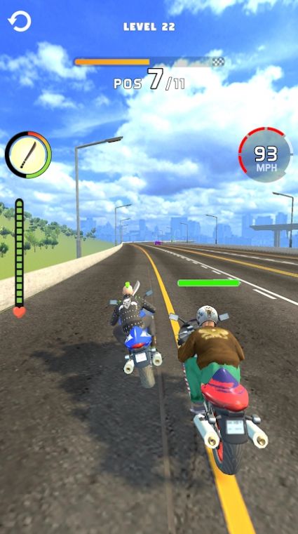 3D摩托公路竞赛游戏图3