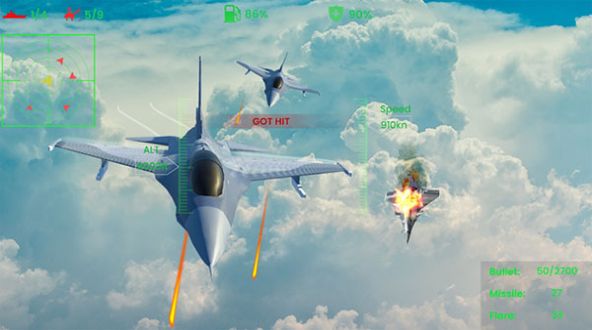 喷气式战机空袭游戏图1