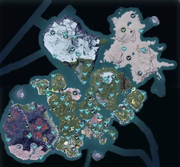 幻兽帕鲁地图多大  全怪物等级分布位置一览