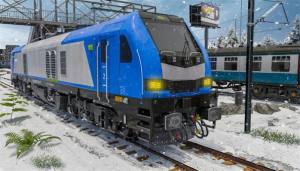 雪地上坡火车驾驶模拟游戏图1